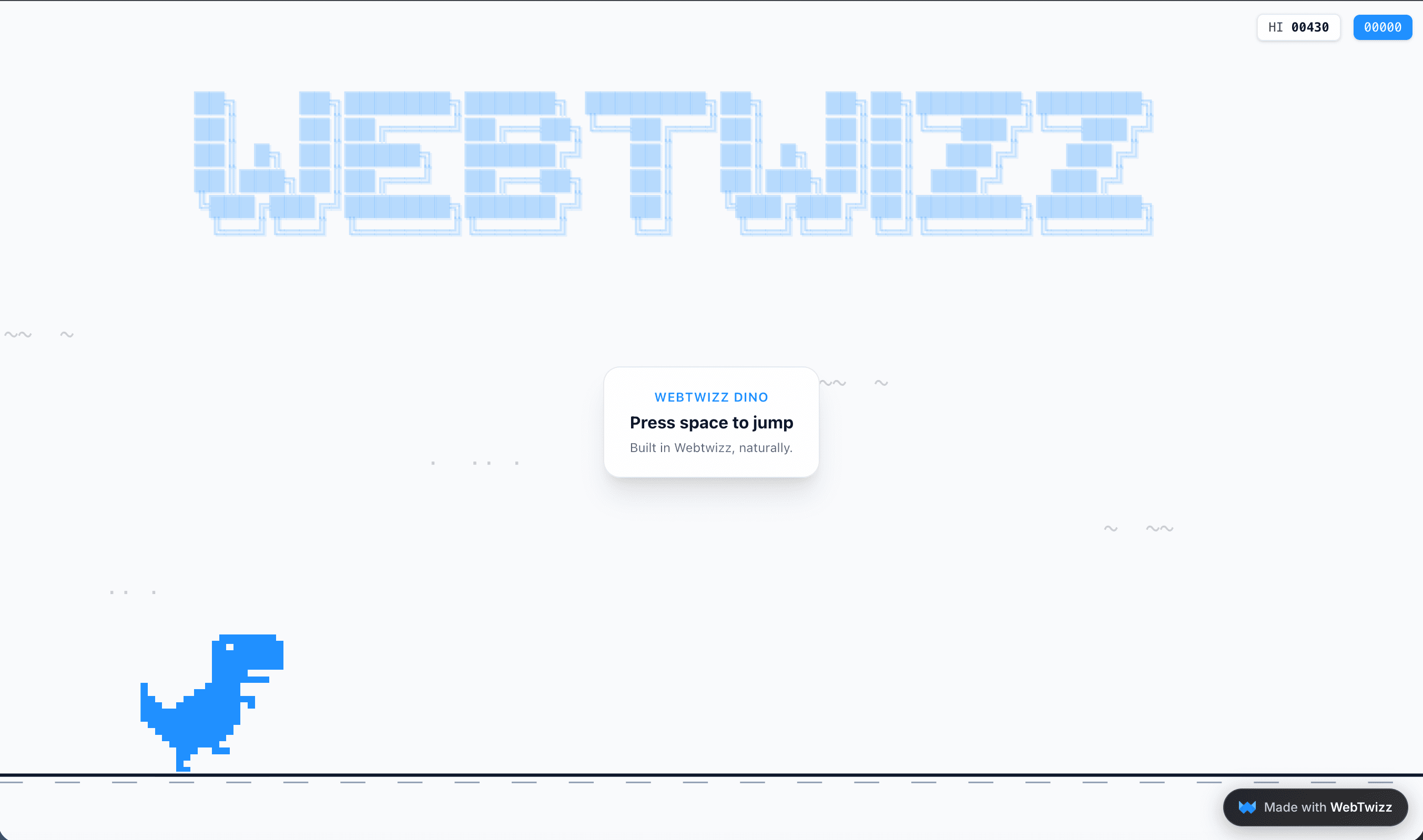 WebTwizz Dino game