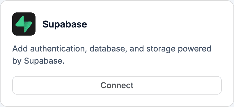 Connect Supabase for listings + users