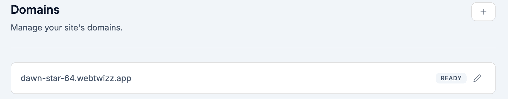 Add a custom domain and ship