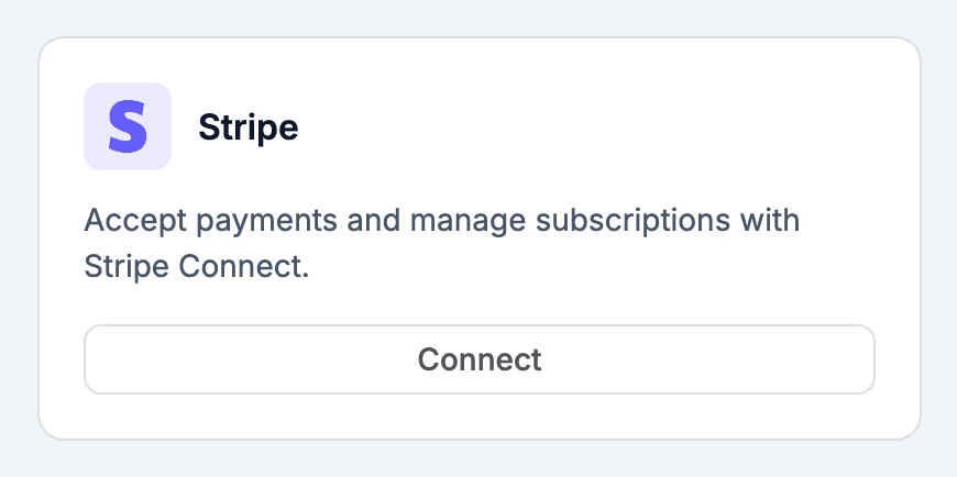 Connect Stripe Connect for split payments